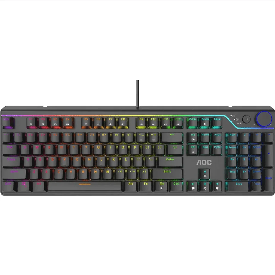 Teclado Mecânico Gamer Aoc, Switch, Red, RGB - Gk530br/fg Teclado Mecânico Gamer Aoc, Switch, Red, RGB - Gk530br/fg