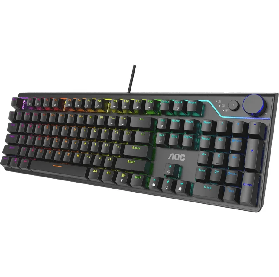 Teclado Mecânico Gamer Aoc, Switch, Red, RGB - Gk530br/fg Teclado Mecânico Gamer Aoc, Switch, Red, RGB - Gk530br/fg