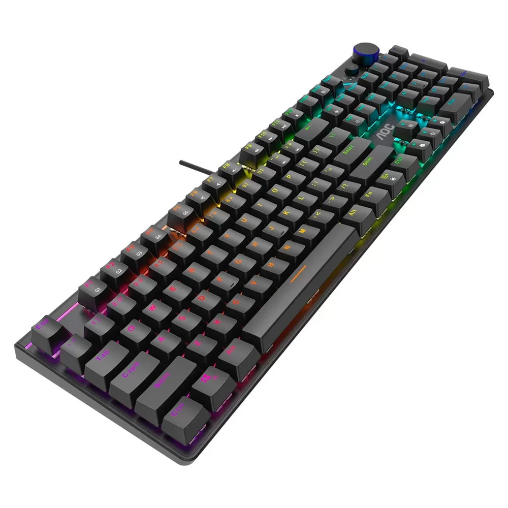 Teclado Mecânico Gamer Aoc, Switch, Red, RGB - Gk530br/fg Teclado Mecânico Gamer Aoc, Switch, Red, RGB - Gk530br/fg