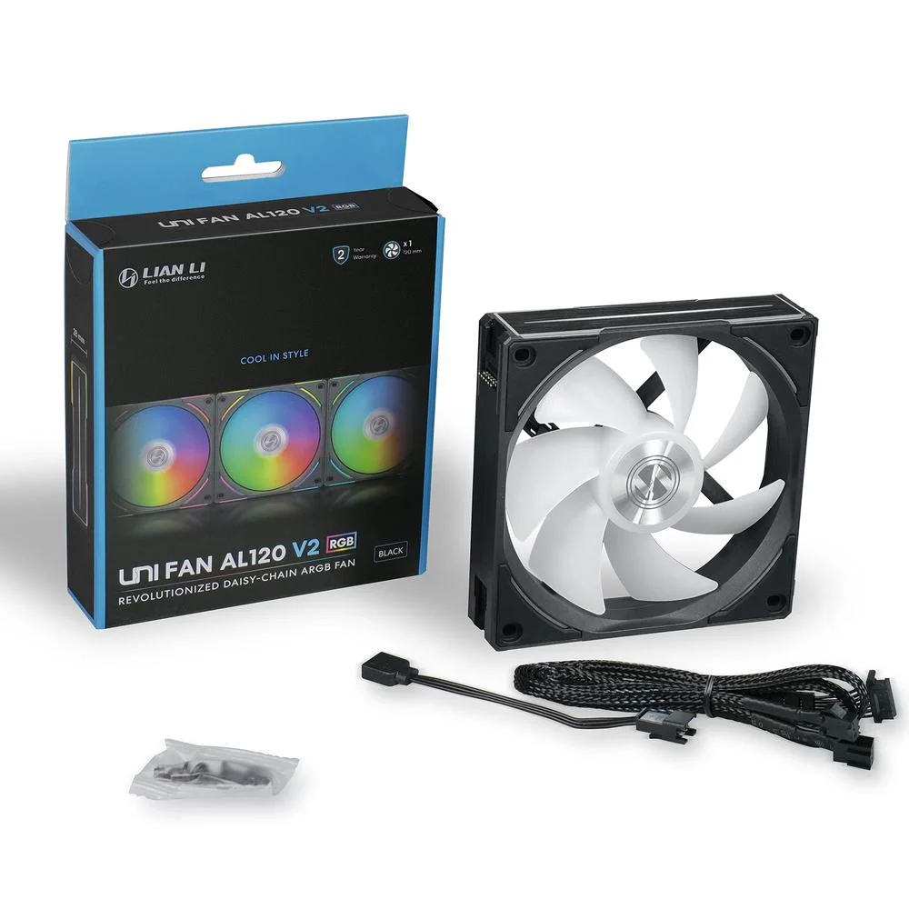 Cooler Fan Lian Li Uni Fan Al120 V2 RGB, 1x120mm, Preto 5