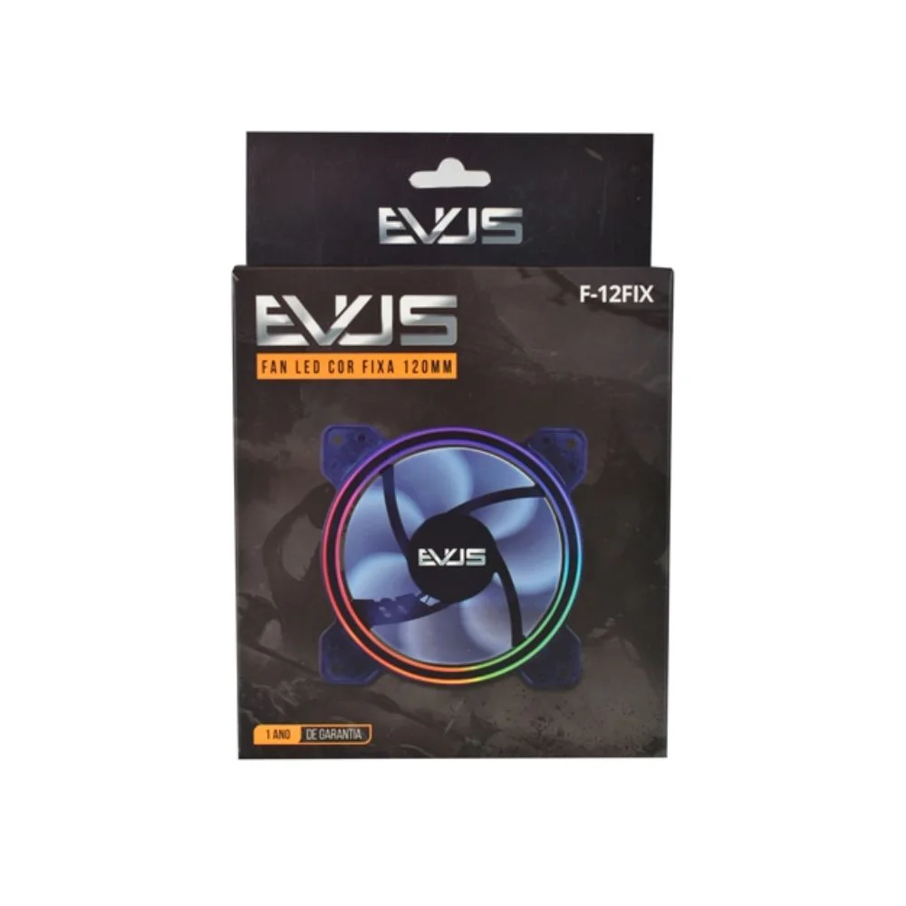 Imagem 4 de 5 do produto Cooler Gamer Evus F-12fix, Fan 12cm, Com Led