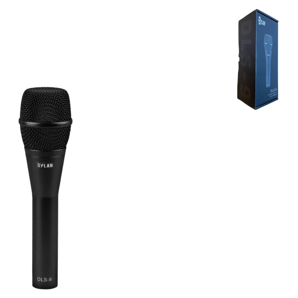 Imagem 3 de 5 do produto Microfone Dinâmico Super-cardioide De Mão Dylan Dls-9 Com Estojo, Preto