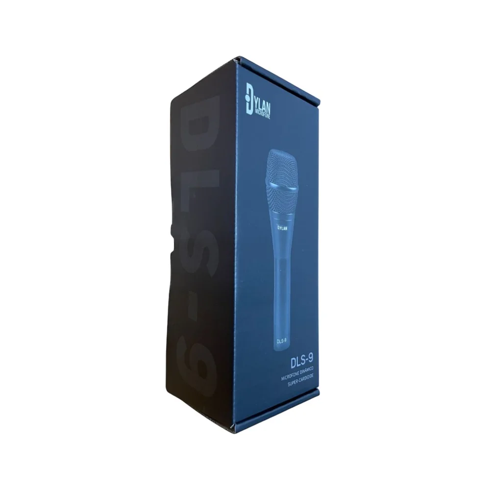Imagem 4 de 5 do produto Microfone Dinâmico Super-cardioide De Mão Dylan Dls-9 Com Estojo, Preto