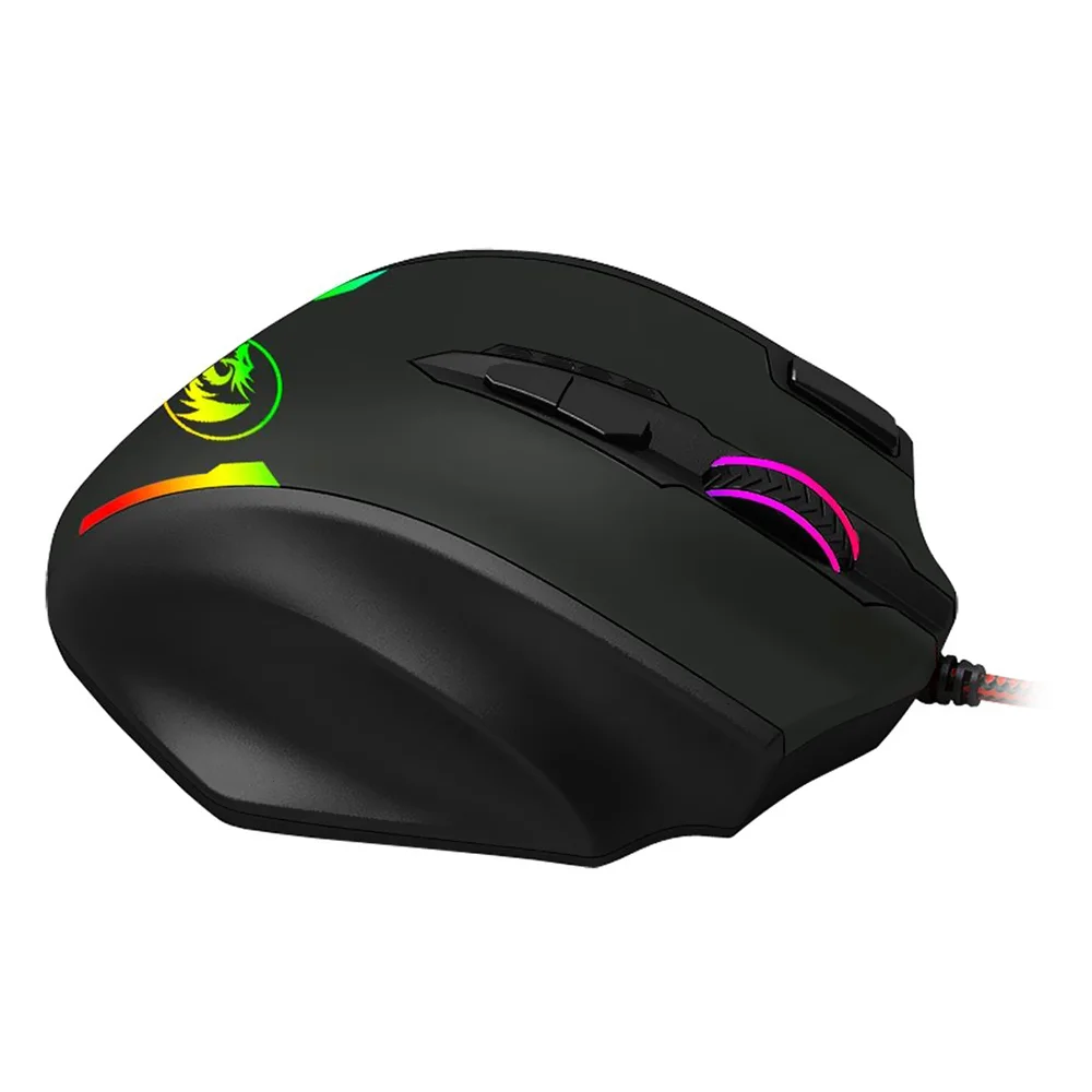 Imagem 2 de 3 do produto Mouse Com Fio Gaming Redragon M908 Impact, RGB, USB, DPI 10.000 Ajustável, Preto