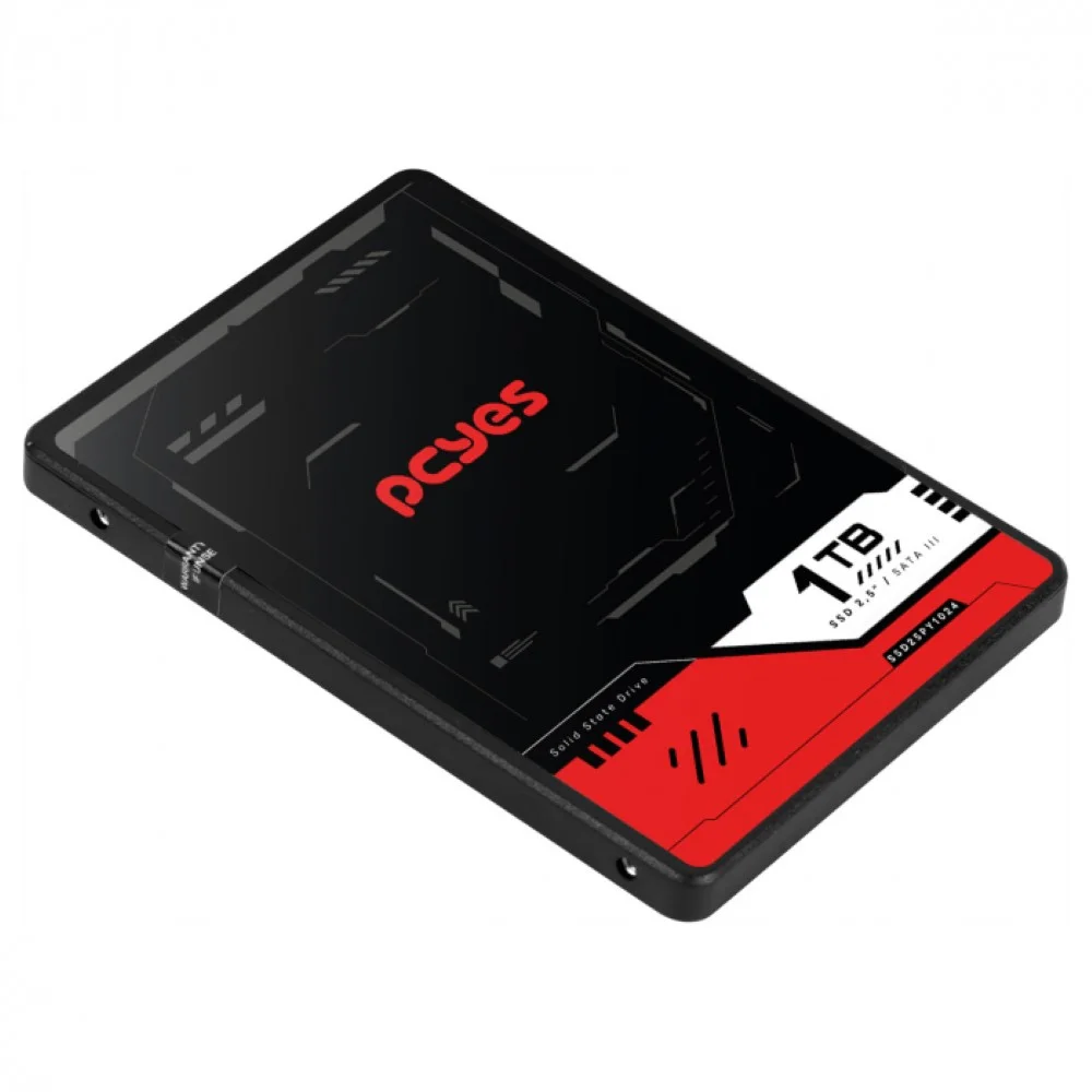 SSD 1 Tb, Pcyes, Sata Iii, Py1024, 2,5 Leitura, 550mb Gravação - SSD25py1024