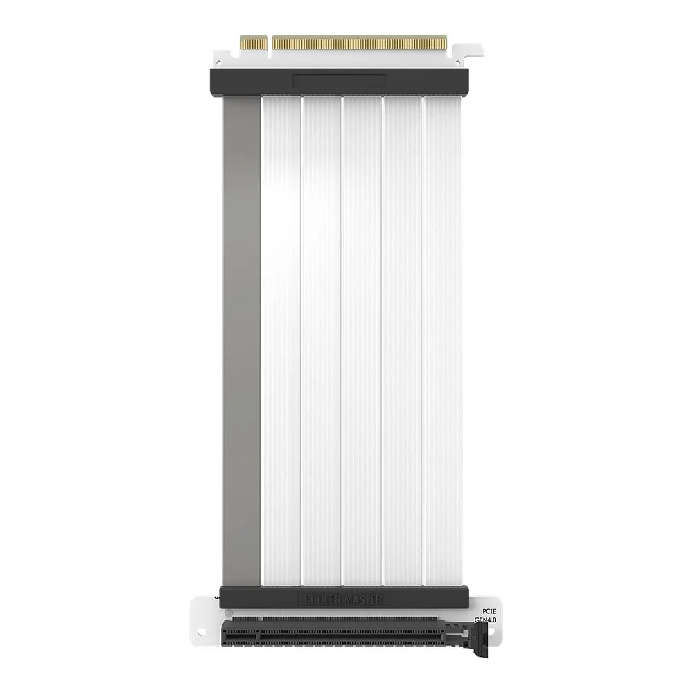Imagem 3 de 3 do produto Cabo Riser Cooler Master Pci-e 4.0 X16 V2, 200mm, Branco