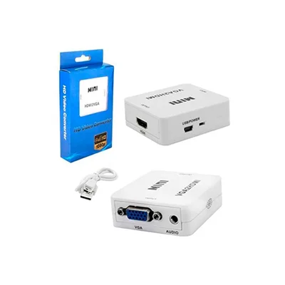 Conversor VGA, Com Audio P2, Para HDMI 1080p