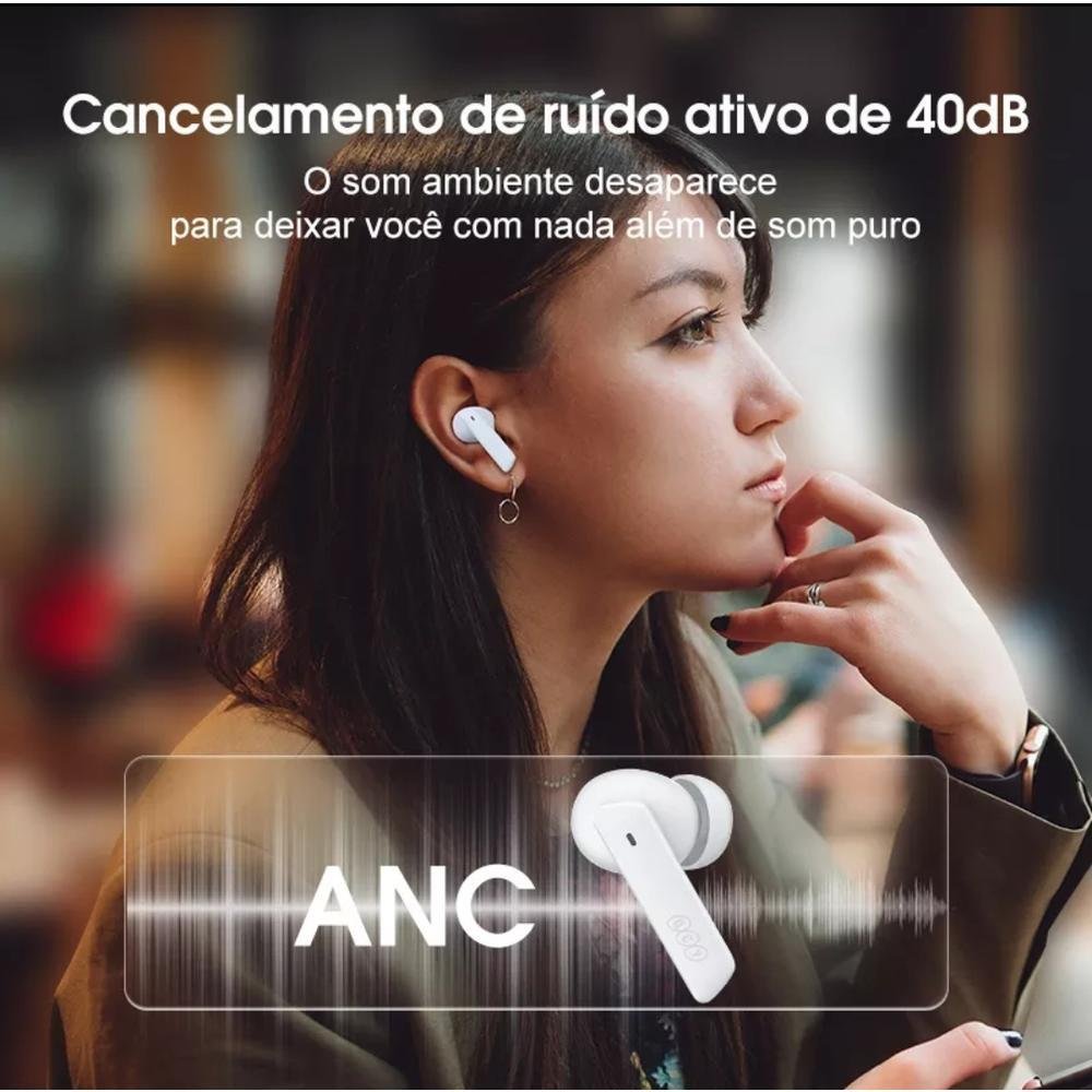 Fone De Ouvido Qcy Ht05 Melobuds, Bluetooth 5.2, Cancelamento De Ruído Anc E Modo Game Fone De Ouvido Qcy Ht05 Melobuds, Bluetooth 5.2, Cancelamento De Ruído Anc E Modo Game