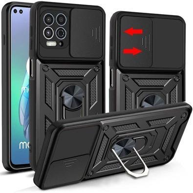 Capa Para Motorola Moto Edge S, Protetora Resistente, Anti Impacto Queda, Armadura Militar, preto