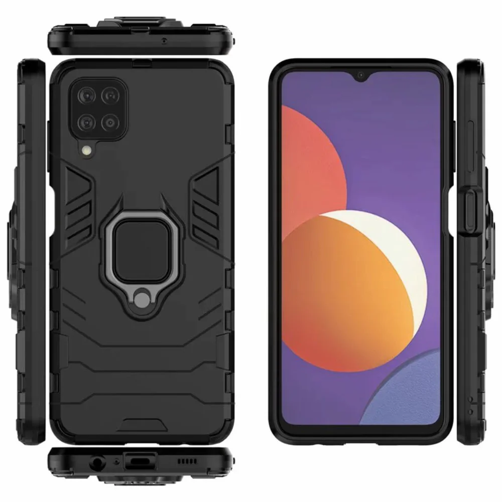 Imagem 4 de 4 do produto Capa Para Samsung Galaxy M12, Protetora Resistente, Anti Impacto Queda, Armadura Militar, preto