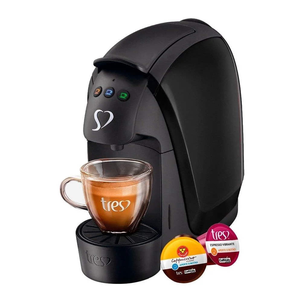 Cafeteira Expresso Três Corações Luna Preto Cafeteira Expresso Três Corações Luna Preto