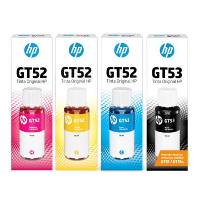 Kit Original Hp Gt53 Gt52 - Preto, Ciano, Magenta, Amarelo