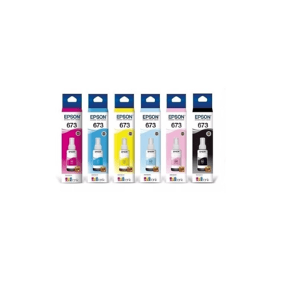 Kit Original Epson 673 - Preto, Ciano, Magenta, Amarelo, Ciano claro, Magenta claro