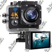 Câmera Action Pro Sport, Full HD, A Prova D'Água, Wi-fi, Bike, Surf, Preto