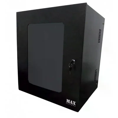 Mini Rack Max Economic 19 Polegadas, 12 X 400mm, Preto