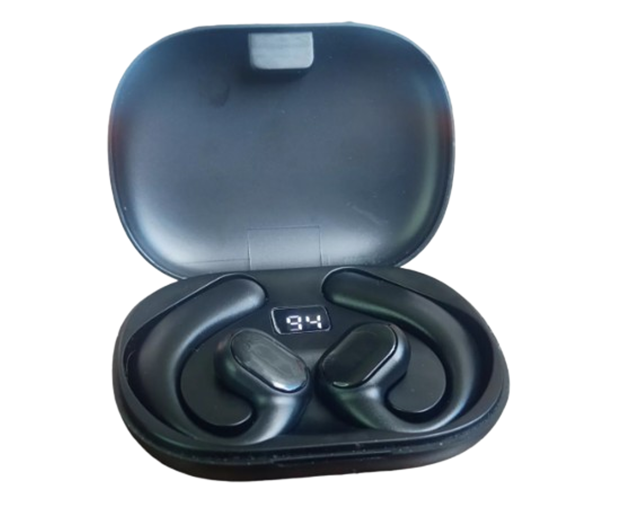 Fone De Ouvido Condução Óssea, Bluetooth 5.3, Preto, Rs-24
