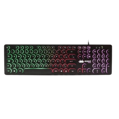 Teclado Gamer Knup, Qwerty, RGB, Preto - Kp-2059