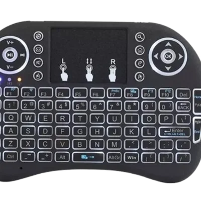 Mini Teclado M.line, Sem Fio, Mouse, Touchpad, Bluetooth, LED, RGB, Preto