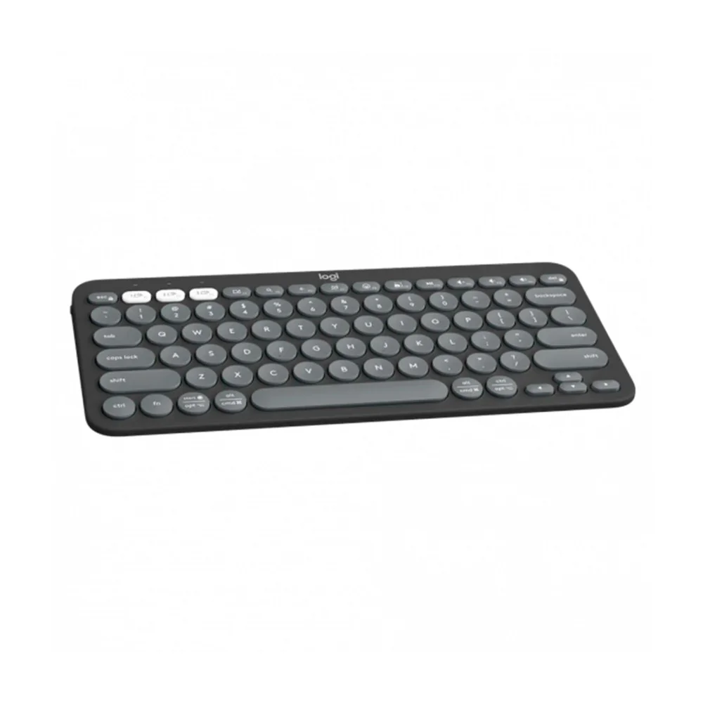 Imagem 3 de 4 do produto Teclado Logitech Pebble Keys 2, Sem Fio, Bluetooth, Grafite