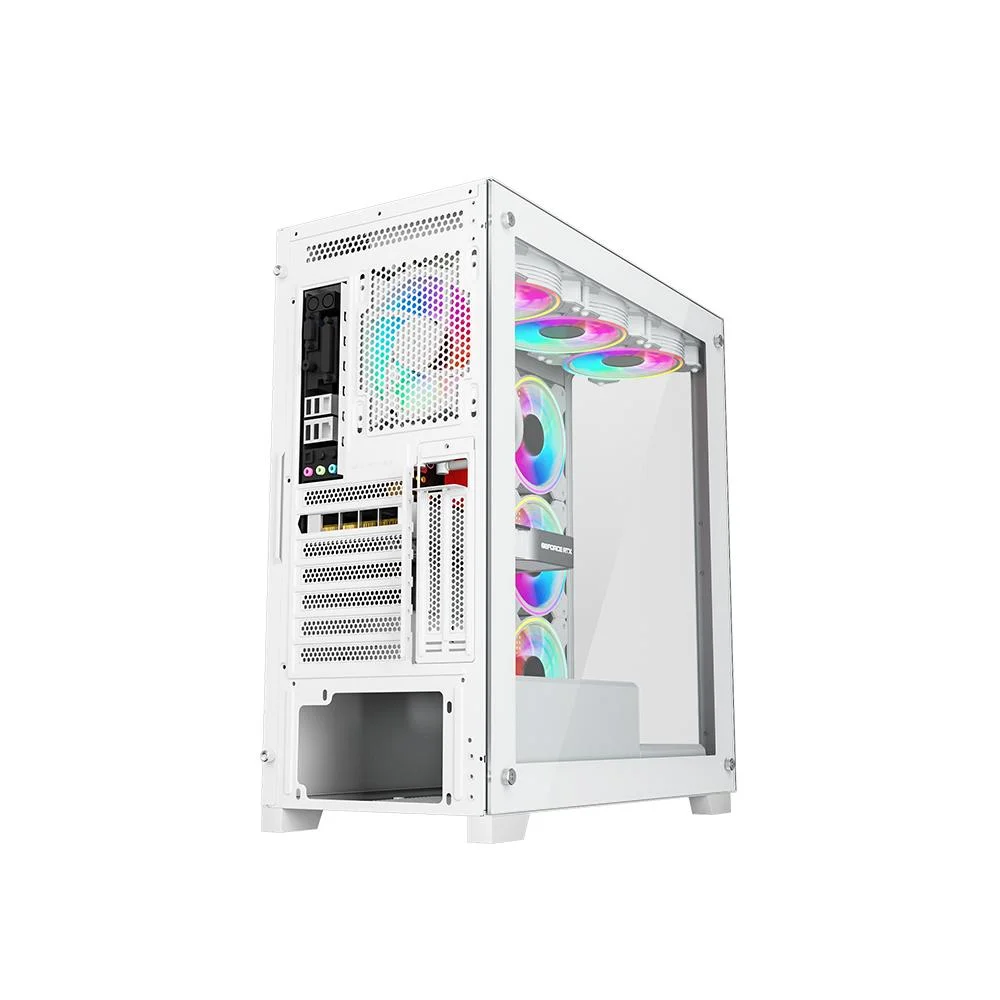 Imagem 5 de 5 do produto Gabinete Galax Omega White 4 Fans ARGB, ATX, Frontal Vidro