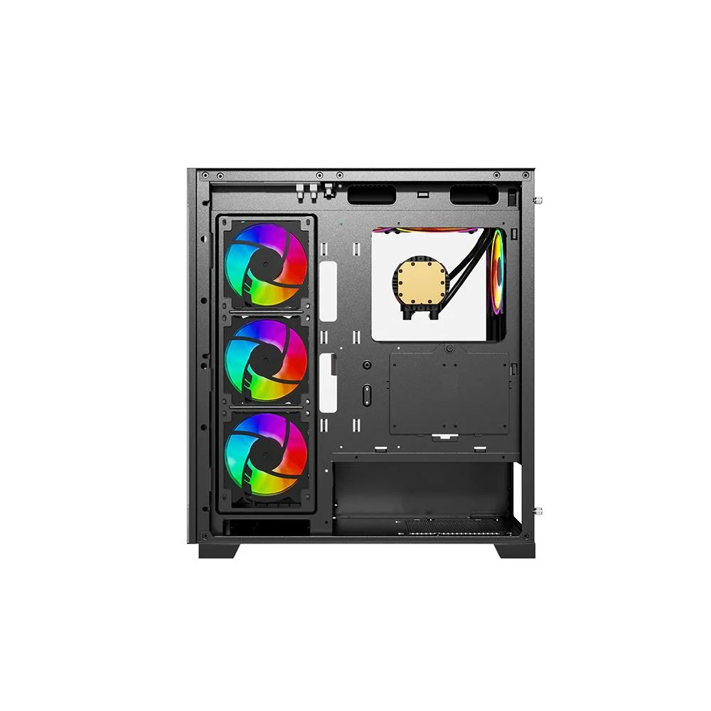 Imagem 3 de 5 do produto Gabinete Galax Omega Black 4 Fans, ARGB, ATX, Frontal Vidro