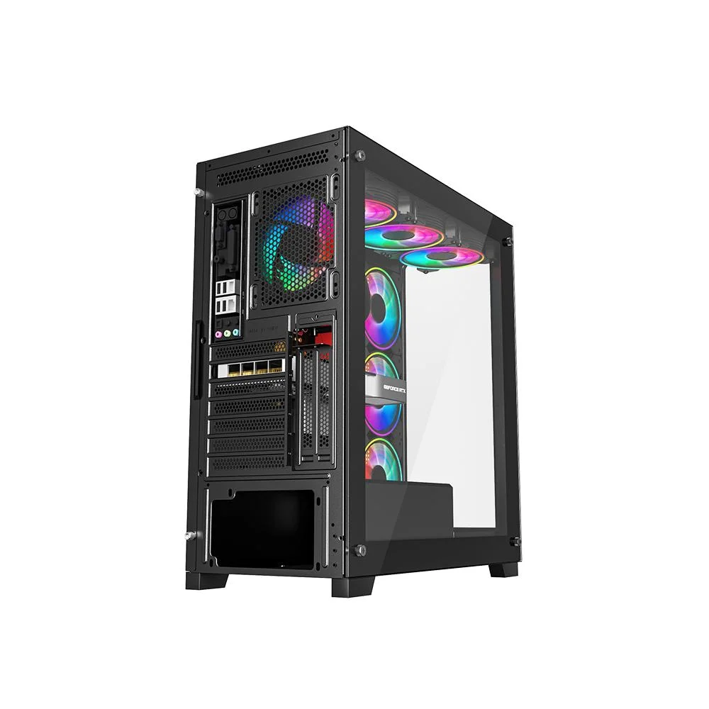 Imagem 5 de 5 do produto Gabinete Galax Omega Black 4 Fans, ARGB, ATX, Frontal Vidro