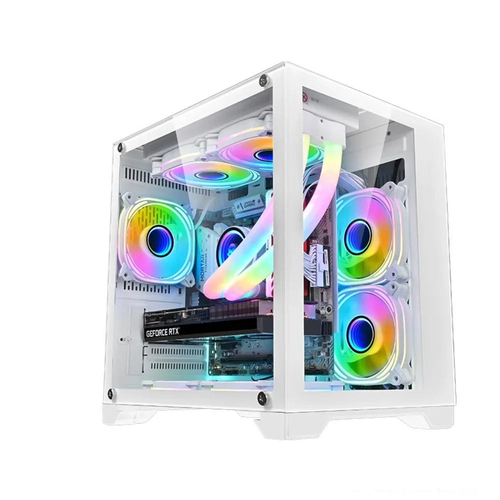 Gabinete Gamer Matx Brazilpc Bpc 345, Com 4 Coolers, Branco