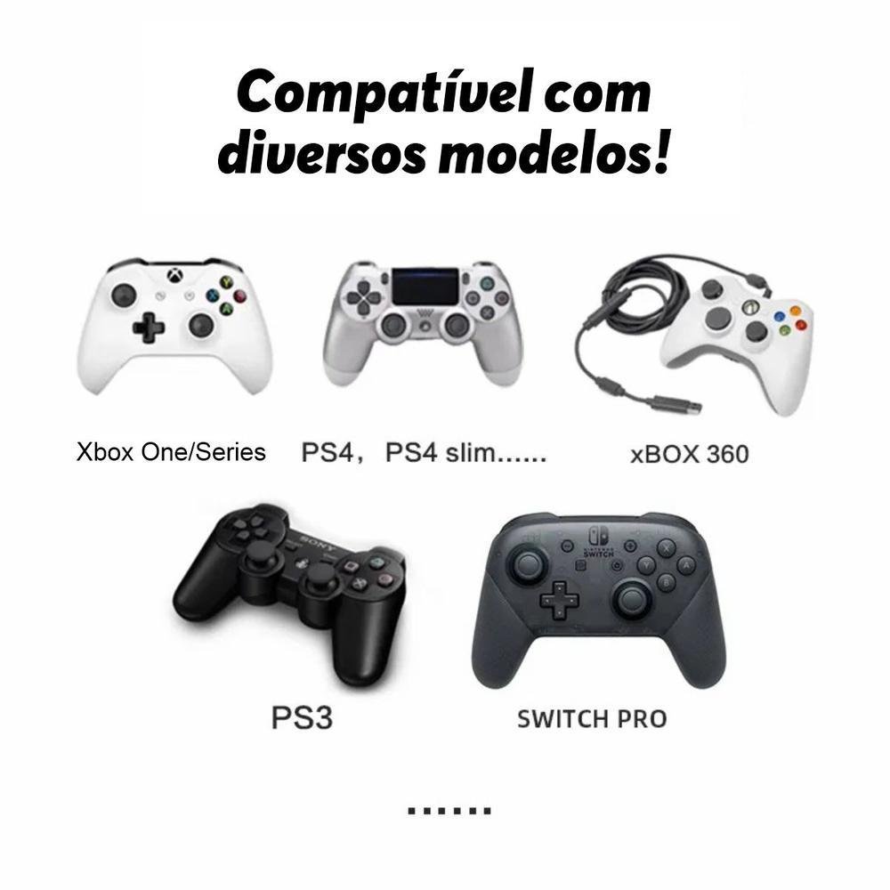 Imagem 2 de 5 do produto Case Capa Estojo De Controle Joystick P/ Xbox Playstation Nintendo Em Eva - Preto