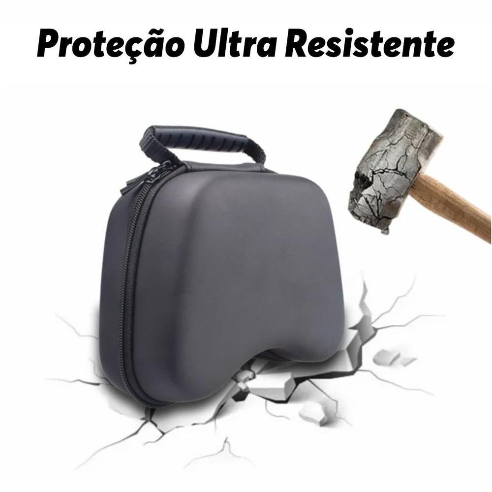 Imagem 5 de 5 do produto Case Capa Estojo De Controle Joystick P/ Xbox Playstation Nintendo Em Eva - Preto