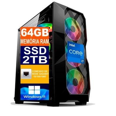 PC Gamer Intel I7 12700k 64GB Memória RAM KaBuM