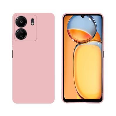 Capa Protetora, De Silicone, Para Smartphone Redmi 13c, Rosa U