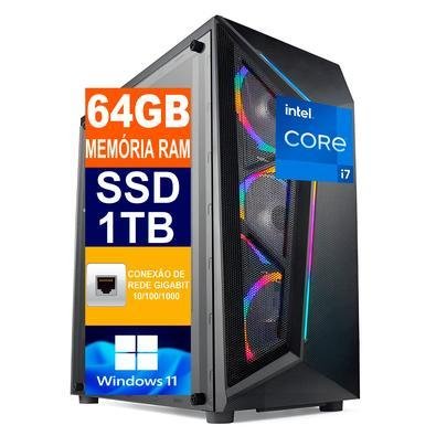 PC Gamer Tech Power Intel I7 12700k 64GB RAM