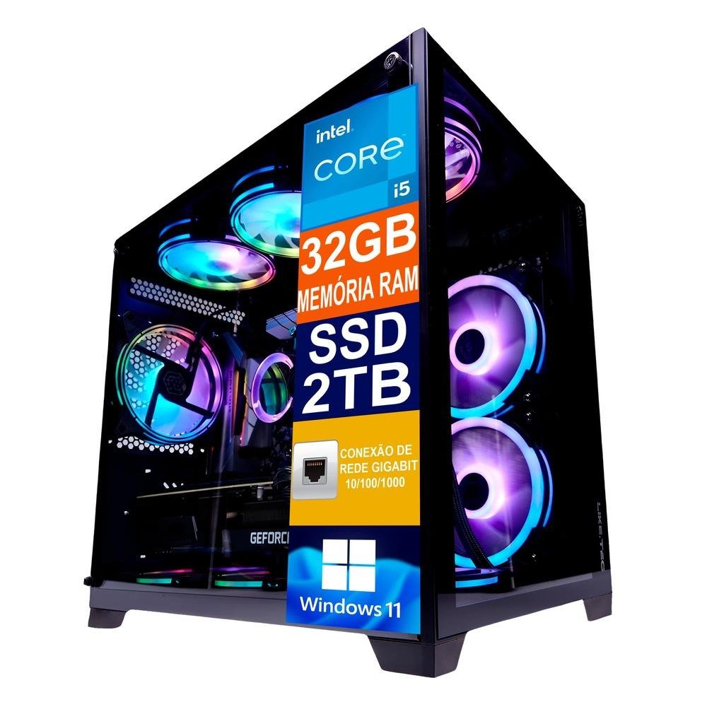 デスクトップPC Core i5-14600K PC Gamer Tech Power Intel I5 KaBuM
