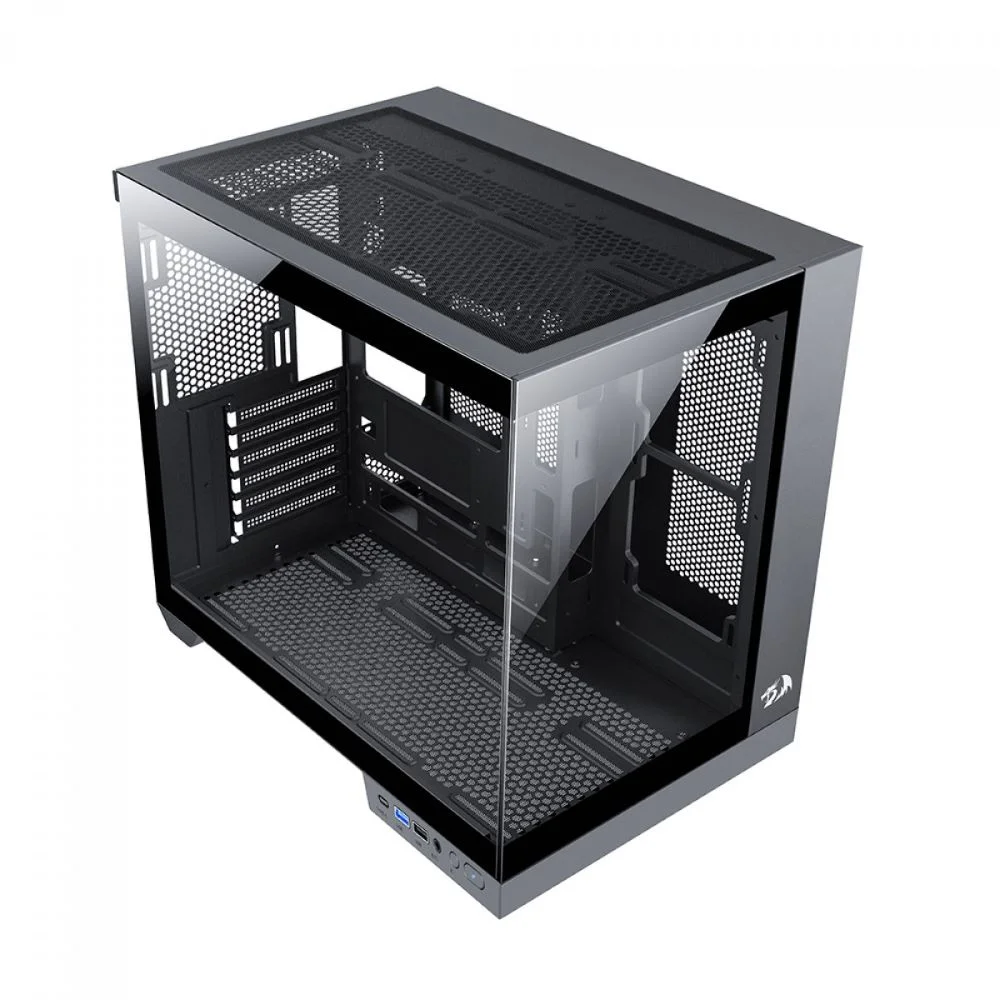 Imagem 3 de 5 do produto Gabinete Gamer Redragon Preto, Mid Tower, Sem Fan, Sem Fonte - Ca-604b-pro