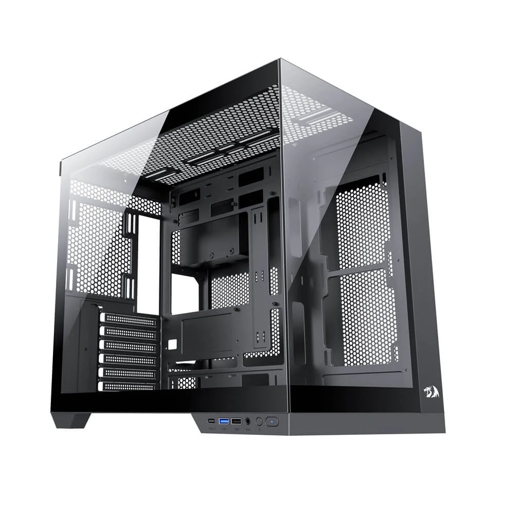 Imagem 4 de 5 do produto Gabinete Gamer Redragon Preto, Mid Tower, Sem Fan, Sem Fonte - Ca-604b-pro
