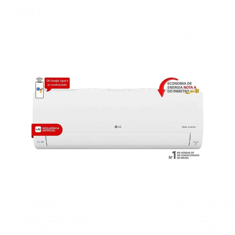 Imagem 5 de 5 do produto Ar Condicionado Inverter LG, Dual Voice +ia 12000 Btus Quente E Frio 220v - R-32