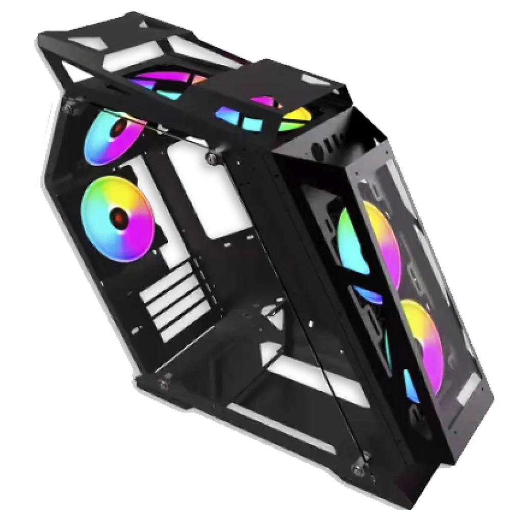 Imagem 4 de 4 do produto Gabinete Gamer Havoc, Preto, Mid Tower, Vidro Temperado RGB, Com 3 Fans