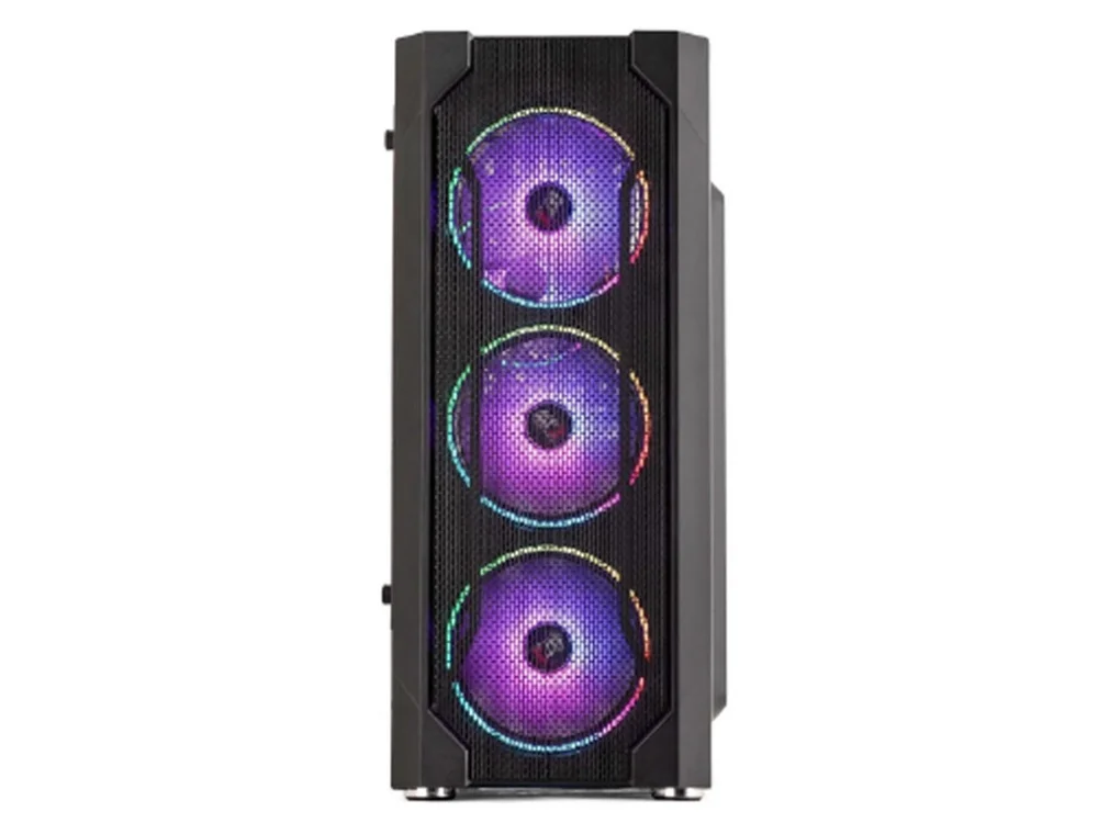 Imagem 5 de 5 do produto Gabinete Gamer Titan, Preto, Mid Tower, Vidro Temperado, RGB, Com 3 Fans