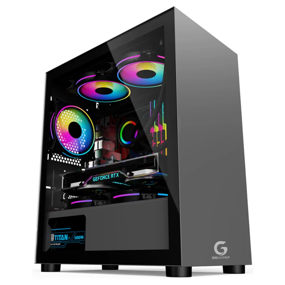 Gabinete Gamer Blazer Black Mid Tower KaBuM