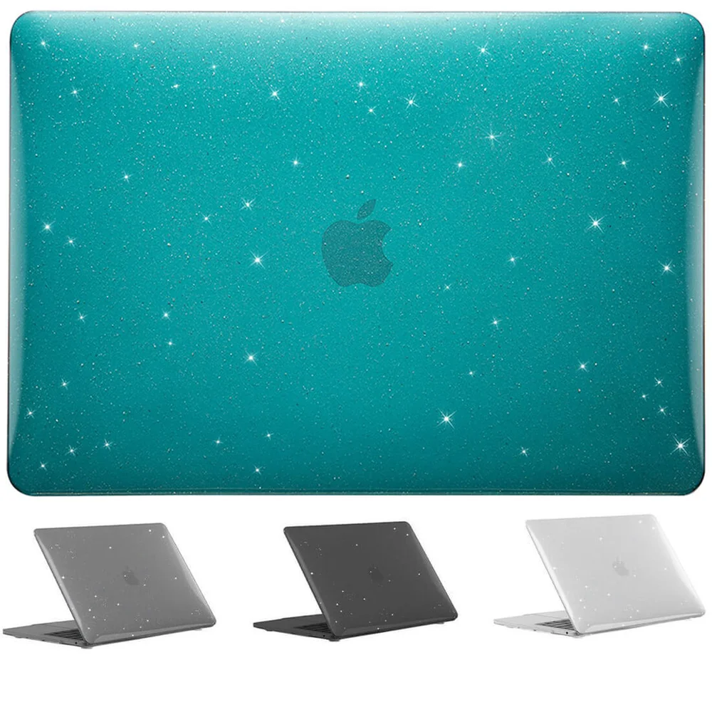 Capa Glitter Séries Macbook Air, 13.6 Polegadas, A2681, Verde Capa Glitter Séries Macbook Air, 13.6 Polegadas, A2681, Verde