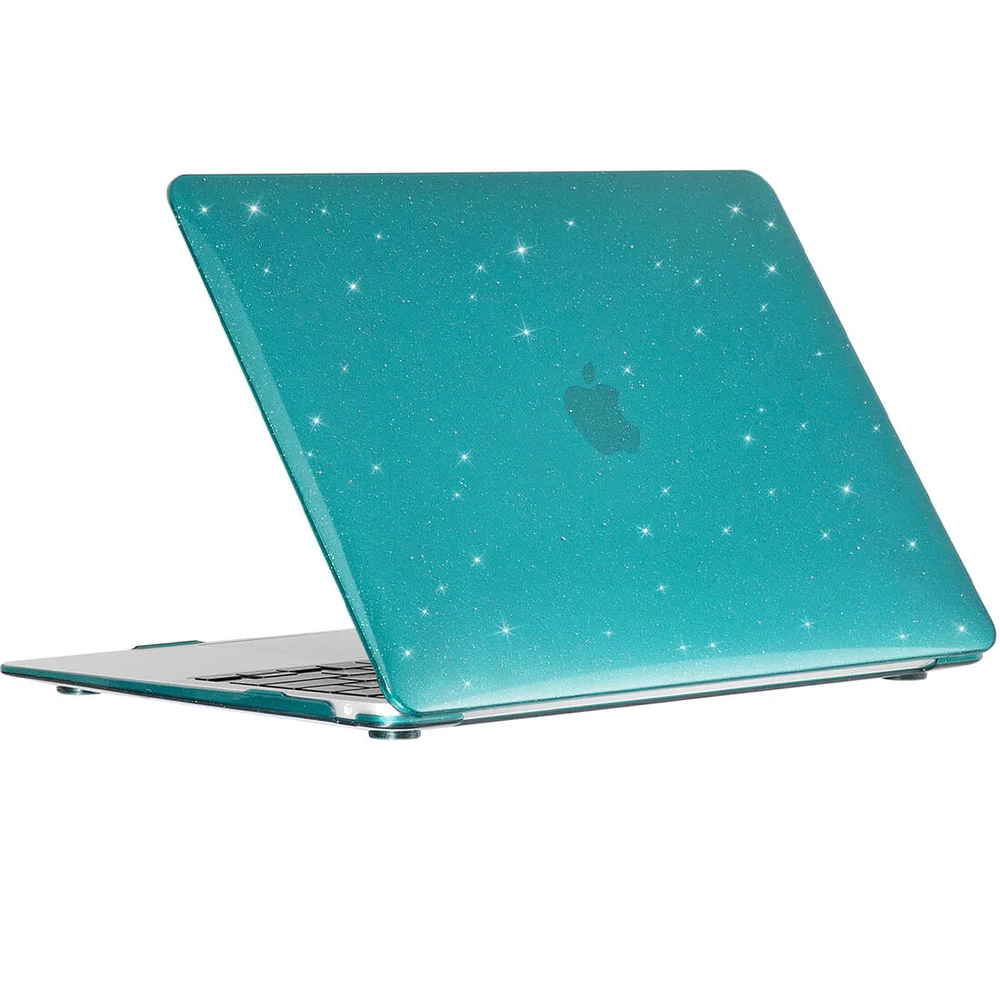 Capa Glitter Séries Macbook Air, 13.6 Polegadas, A2681, Verde Capa Glitter Séries Macbook Air, 13.6 Polegadas, A2681, Verde