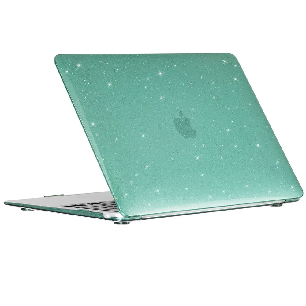 Capa Glitter Séries Macbook Pro, 16.2 Polegadas, A2485, Verde Claro Capa Glitter Séries Macbook Pro, 16.2 Polegadas, A2485, Verde Claro