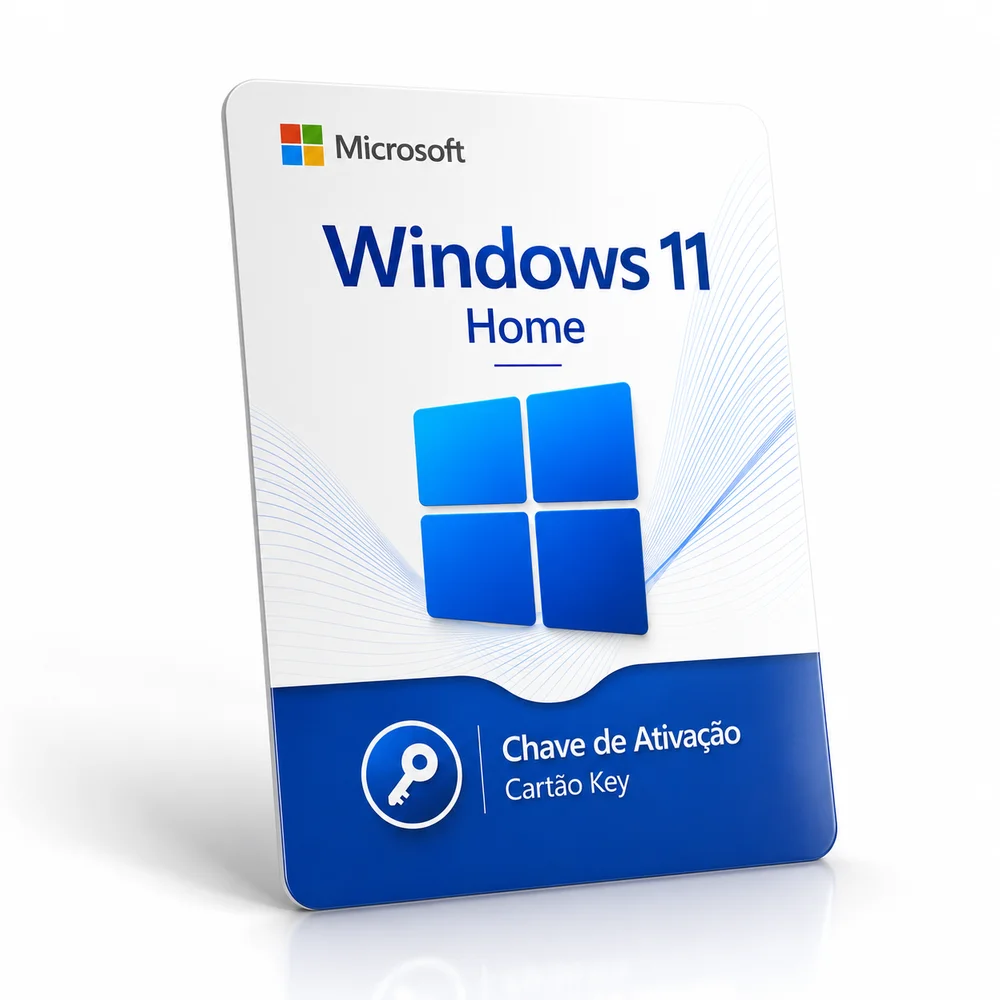 Imagem 3 de 5 do produto Licença Vitalícia Windows 11 Home, 64 Bits,  Microsoft Original, Cartão Físico - KW9-00624