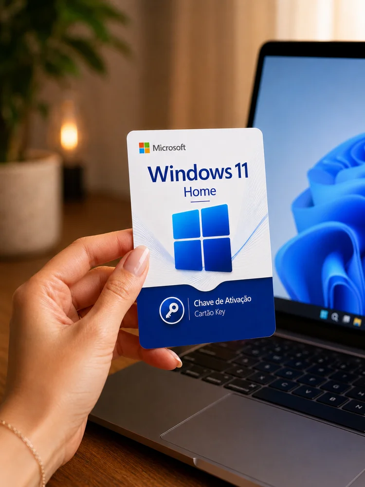 Imagem 4 de 5 do produto Licença Vitalícia Windows 11 Home, 64 Bits,  Microsoft Original, Cartão Físico - KW9-00624