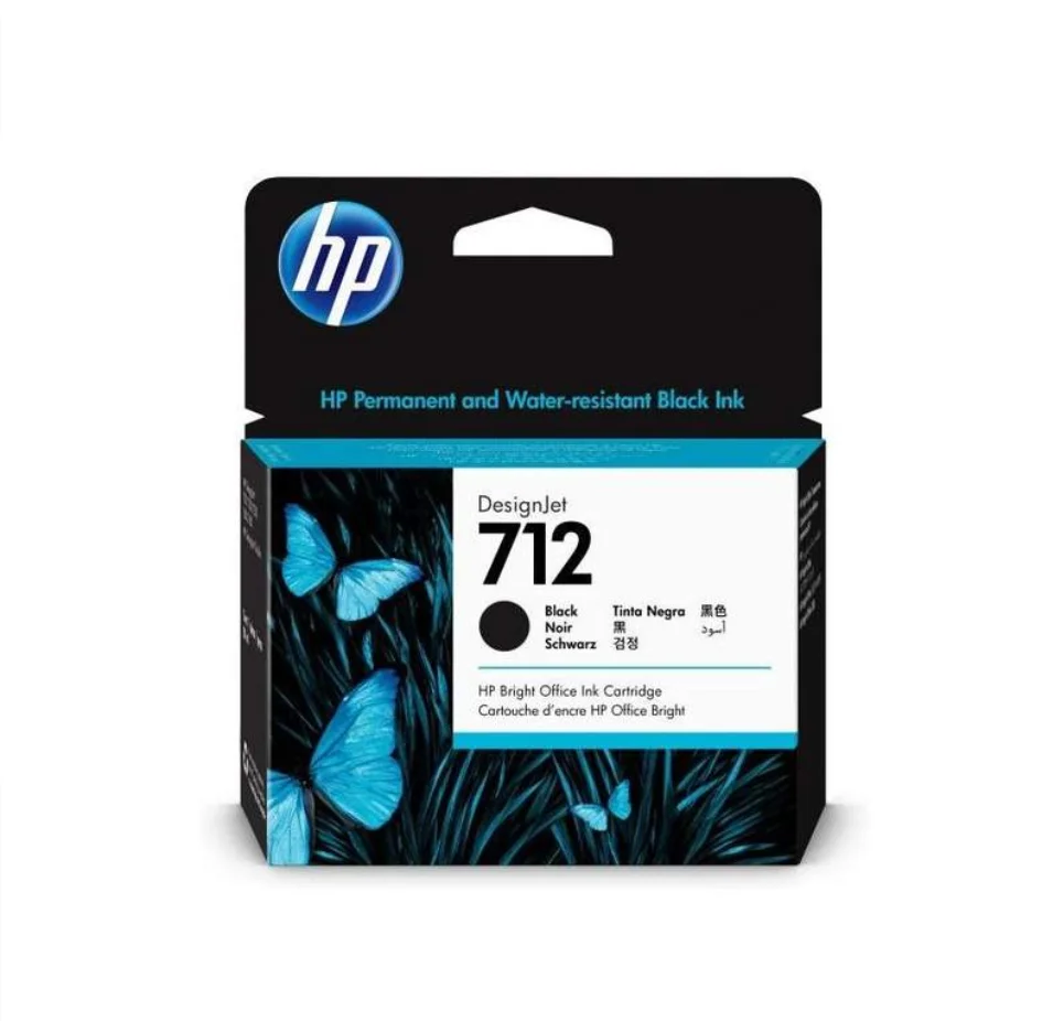 Cartucho De Tinta Hp 712 Preto 80ml KaBuM