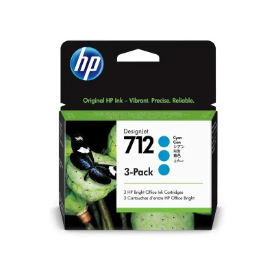 Cartucho De Tinta Hp 712 3ED77A KIT Ciano Com 3 unidades de 29ml