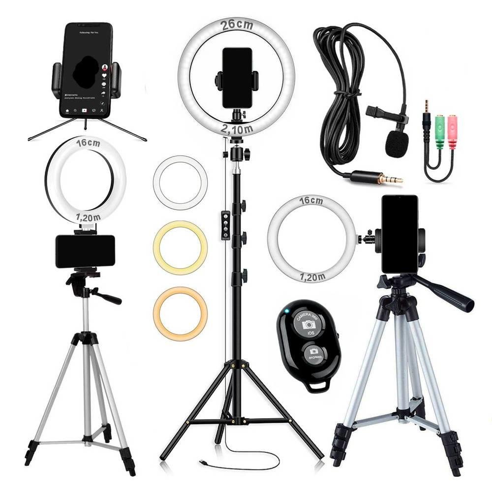 Kit Youtuber Iluminador Led Ring Kabum