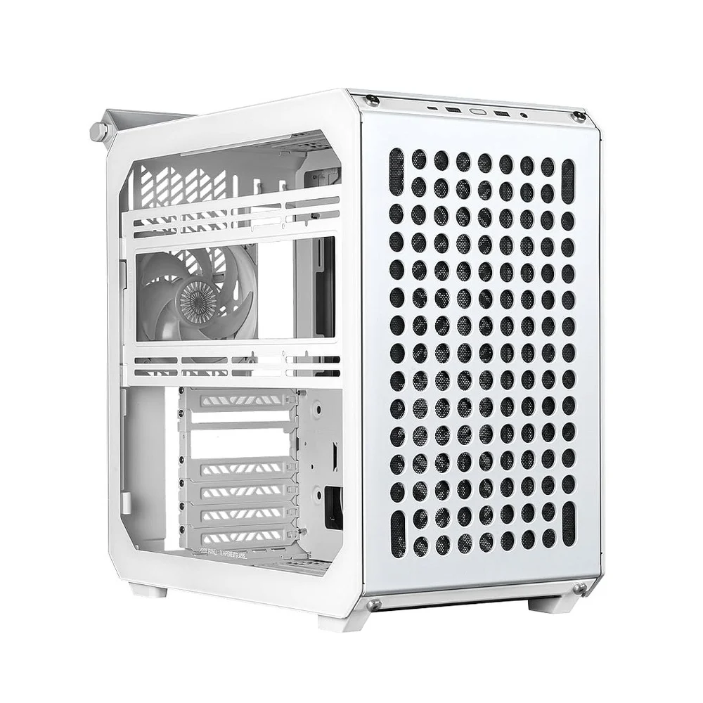 Gabinete Cooler Master Qube 500 Flatpack, Branco, Mid-tower, Vidro Temperado