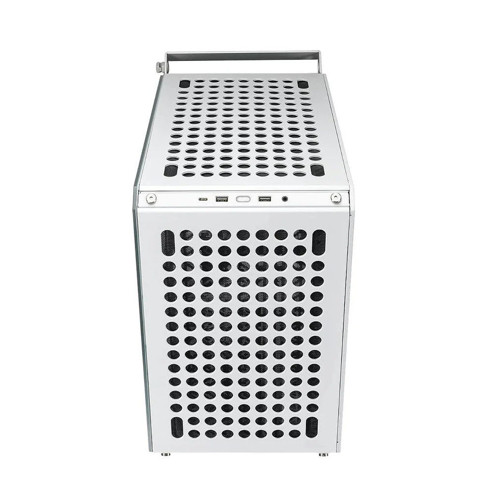 Imagem 2 de 5 do produto Gabinete Cooler Master Qube 500 Flatpack, Branco, Mid-tower, Vidro Temperado
