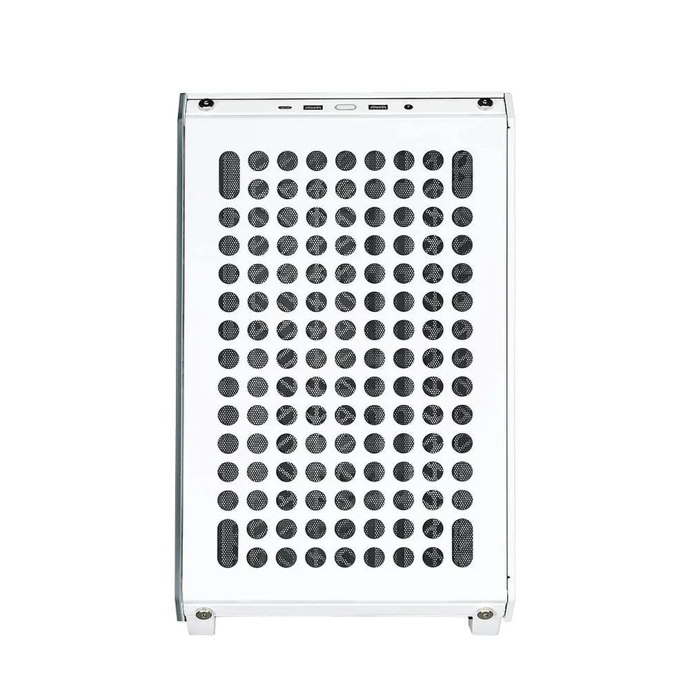 Imagem 3 de 5 do produto Gabinete Cooler Master Qube 500 Flatpack, Branco, Mid-tower, Vidro Temperado